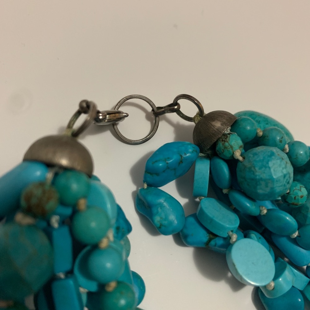 Turquoise Multi-tiered Necklace - Picture 3 of 6